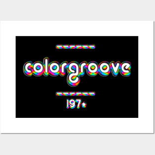 ColorGroove Retro-Rainbow-Tube nostalgia (wf) Posters and Art